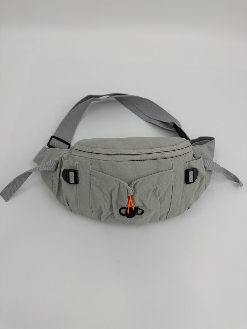 Alo Light Gray Men's Waist Bag - Casual Crossbody Belt Pack